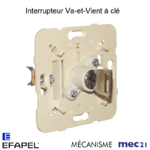 Mécanisme interrupteur va-et-vient à clé mec 21352