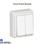 Interrupteur Va-et-Vient Double Série 3700 EFAPEL 37101C
