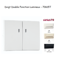 Interrupteur Double Va-et-vient Noir Efapel Logus 90 - Neuf Sous Emballage - Pour électricité