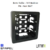 Boîte Saillie - 3+3 Modules 41987APM Noir MAT