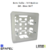 Boîte Saillie - 3+3 Modules 41987ABM Blanc MAT