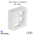 Boîte Saillie - 3+3 Modules 41987ABR Blanc