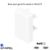 Bout pour goulotte série 10 Moulures 40x12,5 10055ABR