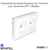 Prise de courant française inclinée 45° 4 modules Quadro 45263CBR Blanc