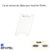 clip pour soutien de cables pour goulotte plinthe 10109ABR