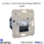 Mécanisme variateur va-et-vient électronique pour lampes basse consomation 150W R C mec 21215