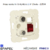 Mécanisme prise R TV RJ45 étoile mec 21534
