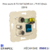 Mécanisme prise R TV SAT RJ45 6A FO étoile mec 21548