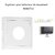 Enjoliveur pour détecteur de mouvement Logus 90401TIS Gris
