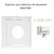 Enjoliveur pour détecteur de mouvement Logus 90401TBR Blanc