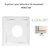 Enjoliveur pour détecteur de mouvement Logus 90401TMF Ivoire