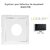 Enjoliveur pour détecteur de mouvement Logus 90401TPM Noir MAT
