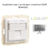 Adaptateur avec 1 module 12 sortie pour connecteur RJ45 Logus 90441SAL Alumine