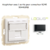 Adaptateur avec 1 module 12 sortie pour connecteur RJ45 Logus 90441SPM Noir MAT