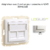 Adaptateur avec module 2 sorties pour connecteur RJ45 Logus 90442SGE Glace