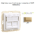 Adaptateur avec module 2 sorties pour connecteur RJ45 Logus 90442SDU Doré