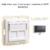 Adaptateur avec module 2 sorties pour connecteur RJ45 Logus 90442SIS Gris