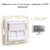 Adaptateur avec module 2 sorties pour connecteur RJ45 Logus 90442SAL Alumine