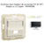 Enjoliveur pour Coupleur de connecteurs FO SC APC Simplex ou LC Duplex Logus 90449SPM Noir MAT