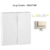 Doigt Double LOGUS 90611TMF Ivoire