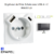 enjoliveur prise schuko avec usb B et B LOGUS 90630TIS