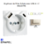 enjoliveur prise schuko avec usb B et B LOGUS 90630TPE