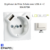 enjoliveur prise schuko avec usb B et B LOGUS 90630TBR