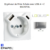enjoliveur prise schuko avec usb B et B LOGUS 90630TAL