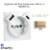 enjoliveur prise schuko avec usb B et B LOGUS 90630TDU