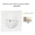 Doigt pour prise de courant schuko LOGUS 90632TPE Perle