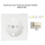 Doigt pour prise de courant schuko LOGUS 90632TMF Ivoire