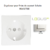 Doigt pour prise de courant schuko LOGUS 90632TGE Glace
