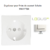 Doigt pour prise de courant schuko LOGUS 90632TBR Blanc