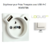 Enjoliveur pour prise française avec usb Logus 90650TBR Blanc