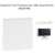 Enjoliveur pour Prise de courant française avec volet de protection Logus 90654TPM Noir MAT