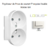 Enjoliveur pour Prise de courant française double avec protection Logus 90656TBR Blanc