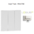 Doigt triple LOGUS 90661TGE Glace