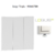 Doigt triple LOGUS 90661TBR Blanc