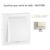 Enjoliveur rosette sortie de câble LOGUS 90671TMF Ivoire