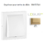 Enjoliveur rosette sortie de câble LOGUS 90671TDU Doré