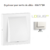 Enjoliveur rosette sortie de câble LOGUS 90671TBR Blanc