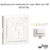 Enjoliveur pour commande de 1 canal MONO avec FM logus90 90703TBR Blanc