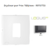 Enjoliveur pour prise de téléphone Logus 90712TIS Gris