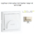 Enjoliveur pour interrupteur Card System Logus 90 90733TMF Ivoire
