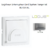 Enjoliveur pour interrupteur Card System Logus 90 90733TAL Alumine