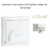 Enjoliveur pour interrupteur Card System Logus 90 90733TGE Glace