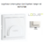 Enjoliveur pour interrupteur Card System Logus 90 90733TBR Blanc
