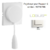Enjoliveur pour poussoir à cordon LOGUS 90741TBR Blanc