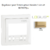 Enjoliveur pour interrupteur horaire 1 circuit LOGUS 90743TDU Doré