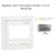 Enjoliveur pour interrupteur horaire 1 circuit LOGUS 90743TAL Alumine